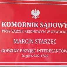 Komornik Sądowy przy Sądzie Rejonowym w Otwocku Marcin Starzec